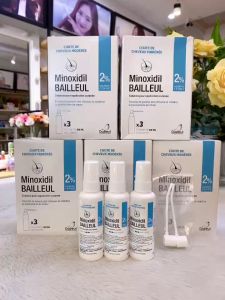 Xịt mọc tóc ngừa rụng tóc Minoxidil 2% Bailleul (1 hộp 3 lọ 60ml*3)