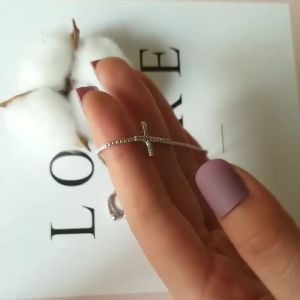 2024 New Luxury Silver Color Hip Hop Cross Bracelet Bangle for Women Valentines Day Gift Jewelry Drop Shipping Party Gift S5456