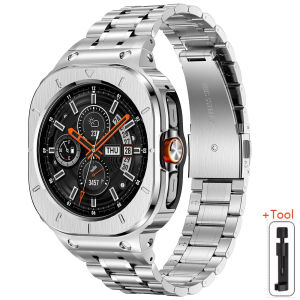 Stainless Steel Case+Strap for Samsung Galaxy Watch Ultra 2025 47mm Business Bracelet for Galaxy Watch 7 Ultra Replacement Strap
