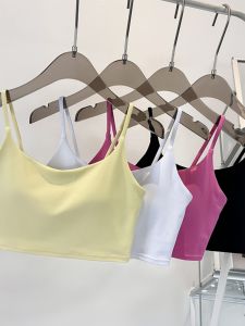 Dorothea Yoga Sports Bra Womens Gathered Fitness Bra Breathable Quick Dry One Piece Pilates Backless Sports Underwear