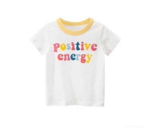 New Summer Brand Childrens Clothing Pure Cotton Short Sleeve T-shirt Cartoon Letter Print Baby Clothes Girls Sportswear