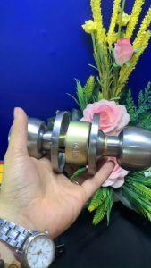 Ổ KHOÁ TAY NẮM TRÒN ZANI INOX (Khóa cửa phòng khóa nhà vệ sinh)