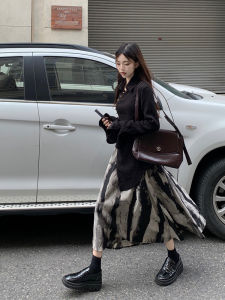 Bộ Đồ Hai Mảnh Dáng Chữ a Cỡ Lớn Không Đều Phong Cách Mới Trung Quốc Mùa Xuân Cho Nữ Quần Áo Công Sở Màu Trơn Dài Tay