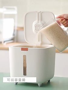 พร้อมส่ง/5/10kg ถังเก็บข้าวสาร ป้องกันแมลง ป้องกันความชื้น เกรดอาหาร การจัดเก็บอาหาร ของใช้ในครัวเรือน