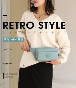 Tas Selempang Wanita Waistbag Waterproof Nylon INJ185
