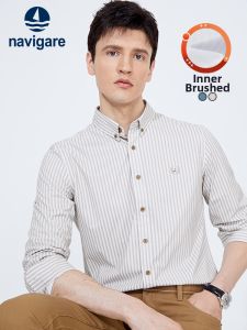 Navigare | Áo Sơ Mi Dài Tay Nam Kẻ Sọc Flannel