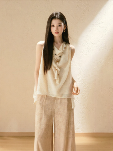 oshea | Áo Blouse Dạng Phong Cách Pháp Cao Cấp Cho Phụ Nữ Không Tay Mới Mùa Hè