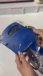 8 Digits Price Tag Gun Crown Price Labeller With Labels Introductory package (Free ink roll and Tag) Single row 8-digit price tag machine with cover price tag machine coding machine manual supermarket product gun