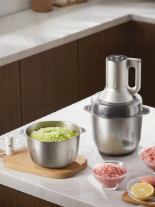 [China Plug Adapter Needed] Bear | Automatic Multi-Function Meat Grinder and Dough Mixer Large Capacity Home Use