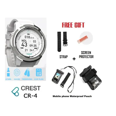 Crest CR5 CR-5 Crest CR5-Lite CR5L Black / White Crest CR4 CR-4 Dive Comp Dive Computer Dive Watch