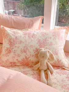 Pure Cotton Pillowcases Floral American Minimalist Design Bedding Cushion Covers 48X74cm Pair Set Single Person Use