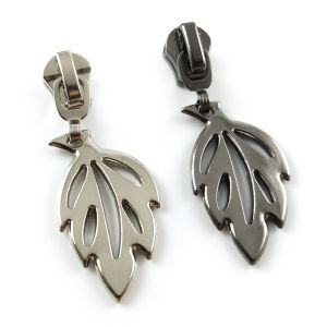 หัวซิปโลหะแบบใหม่ใบไม้ หัวซิปไนลอนเรซิน ขนาด 5 หัวซิป DIY แหล่งกำเนิดจีนแผ่นดินใหญ่ อุปกรณ์เย็บผ้า