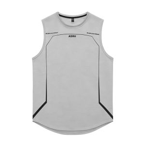 ASRV | Áo Ba Lỗ Thể Thao Nam Nhanh Khô Thoáng Khí Không Tay Áo Tập Gym Mùa Hè Áo Tập Luyện Thể Thao Thường Ngày Áo Tập Luyện Cổ Tròn In Hình