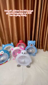 kipas angin meja kecil caracter kartun