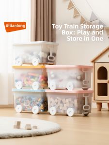 Citylong | Stackable Sealed Large Capacity Toy Storage Box with Wheels