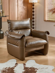 FEISHANGLIJIA | Modern Minimalist Leather Art Single Chair Living Room Bedroom High-End Feel