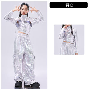 Childrens Jazz Costumes Trendy Cool Fashionable Fried Street Hip Hop Performance Costume Children Jazz Performance Wear Dancing Dress