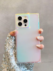 Creative Laser Cut Design Silicone Phone Case for  15ProMax Full Cover Female Style Square Corner Protection Shell