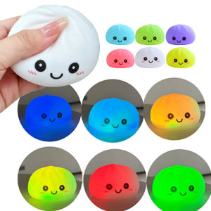 Bandai | Cute Nigh Colorful Light  Food Shape Dumpling Squishy Toys for Bedroom Ambient Lighting brighten your daily life