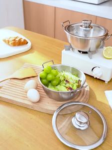 FaSoLa | Cooking Noodle Food Grade Stainless Steel Large Capacity Eared Bowl