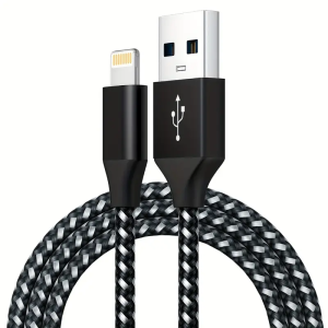 1M 2M 3M USB A to Lightning Fast Charging Cable durable Nylon Braided Cord 12W 480Mbps Compatible for iPhone 14 13 12 11