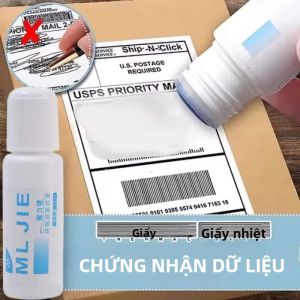 50ml Chất Lỏng Xóa Giấy Nhiệt Khô Nhanh Để Bảo Vệ Thông Tin ID Hộp Bưu Kiện Chống Nhìn Trộm Bảo Vệ Thông Tin Cá Nhân