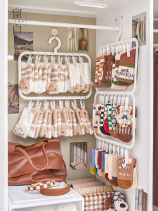 No-Trace Plastic Clothes Hanger for Balcony Underwear Socks Laundry Drying Rack Wardrobe Hook Clothes Storage Magic Tool