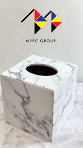 mppc & กล่องทิชชู่ ลายหินอ่อน ของแต่งบ้าน Tissue Box Luxury Marble Collection (ทิชชู่ม้วน)
