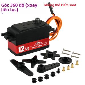 12KG Low Profile Digital Servo TD-9512MG Dành Cho Xe RC 1:8 1:10 Drift Bán Kim Loại 4.8v-7.4v Bộ Phận Lái 180/270/360 °   Cấu Trúc Kim Loại
