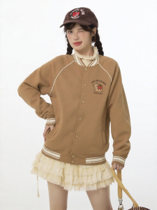 Gbiaior | Hand-painted Floral Academic Style Casual Single-breasted Cardigan