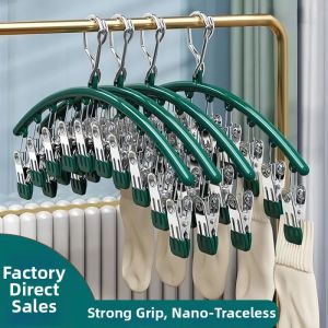 Windproof Multi-Clamp Sock and Underwear Hanger