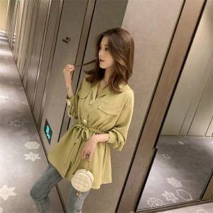 HerStore Women Long Sleeves Blouse Newest Fashion Shirts Women Blouses Plain Long Peplum Tops Lady Korean Style Elegant Lantern Sleeve Shirt