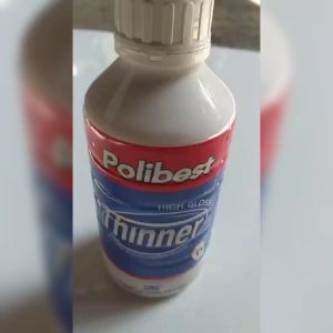 THINER B 1L BOTOL PVC TUNGGAL KEMASAN PLASTIK Tiner 1 Liter Pengencer Cat 1 L 1 LT POLIBEST
