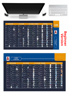 AutoCAD Quick Key Mouse Pad Two-Dimensional Three-Dimensional Drawing Command Large Desk Pad Computer Peripheral Equipment