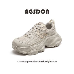 Agsdon | Retro Versatile Thick Sole Sneakers