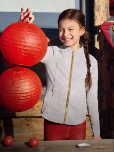 moodytiger | New Year Red Color Sporty Girls Jacket
