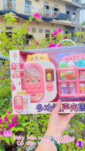 Máy bán nước tự động dùng pin có đèn và âm thanh.Tổng hợp máy bán nước tự động-máy bán nước ngọt