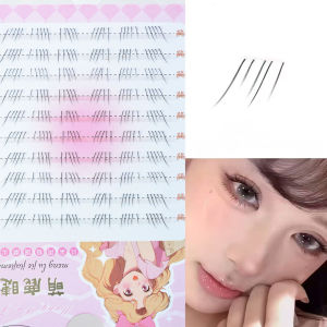 10rows Retro Oblique Lower False Eyelashes Individual Natural Lower Lash Clusters Wispy Eyelash Extension For Photo Shoot Makeup