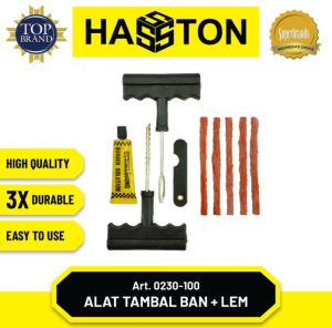 HASSTON PROHEX alat tambal ban tubeless gagang PLASTIK set 9 PCS tubles bocor ORIGINAL