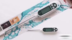 Kitchen Digital Thermometer Instant Read Probe Food Meat Water Milk BBQ Baking Tool