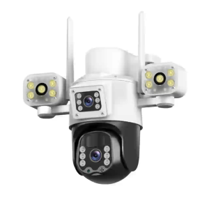 กล้องวงจรปิดโซล่าเซลล์  กล้อง3เลนส์ ใส่ซิม 4G