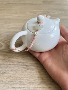 Handwoven Rope Glass Teapot Lid Handle Connection Line Traditional Chinese Style Tea Ceremony Small Tea Pot Cover Safety Cord