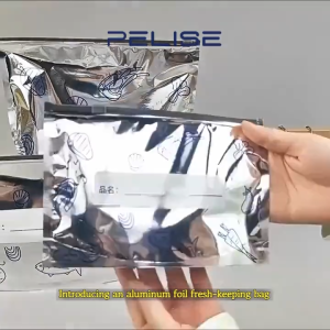 Pelise Aluminum Foil Fresh Keeping Bag Thicken Zipper Bag for Food Storage Home Reusable Storage Bag