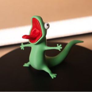 3D Printed Lizard Tom Wiggle Spring Fidget Toy Cute Desktop Pendant Mini Car Decorative Cartoon Fun Gift for Kids