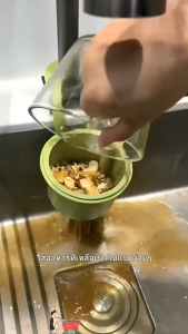 เรเดียนท์ซิน ครัวขยะกรองท่อระบายน้ําอย่างรวดเร็วที่ถอดออกได้อ่างล้างจานแขวนตะกร้ากรองสร้างสรรค์ทําความสะอาดง่ายมัลติฟังก์ชั่สบู่ฟองน้ําชั