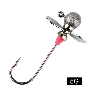 Rosewood Swimbait Jighead With Blade 5g 7g 10g 14g Long Shank Slide Hook For Saltwater Freshwater Bass Crappie Fishing 2pcs/Pack