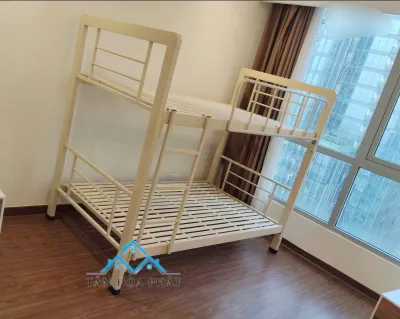 Giường sắt hai tầng size 1m6x1m6 HỘP 40x80 Cao Cấp giao nhanh - THP