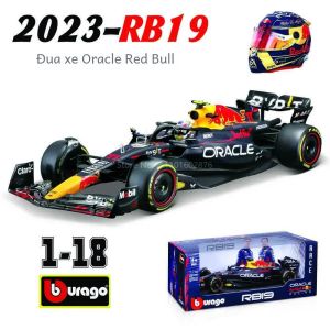 Mô Hình Xe Đua F1 Vô Địch Red Bull Racing RB19 2023 Tỷ Lệ 1:18 Của Bburago - Verstappen # 1 & Perez # 11 Xe Đồ Chơi Hợp Kim Dành Cho Người Sưu Tầm