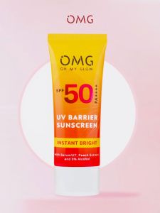 OMG OH MY GLOW Bright Booster UV Barrier Sunscreen SPF 50 PA++++ 25 ml - Sunblock Wajah