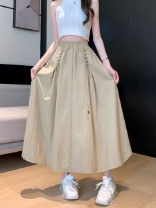 V.C.I | Summer Casual Loose Style A-line Skirt High Waist Slim Fit